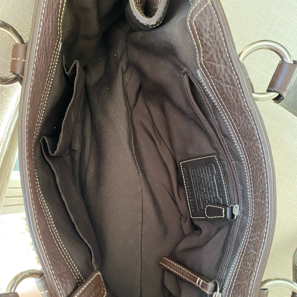 Rare Coach Leather pebble leather satchel - Picture 4 of 5